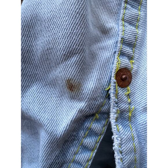 Levi’s S Light Wash Denim Fashion Jacket Medium Wash Touches Exaggerated Details - Picture 4 of 9